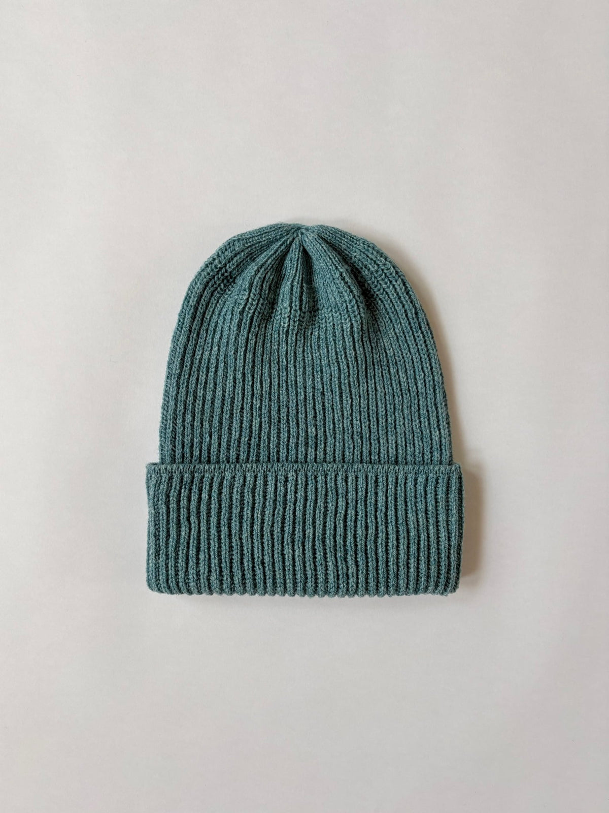 Fisherman's Rib Long Beanie - Oribe Green - Jo Cranston