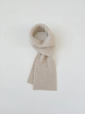 Fisherman's Rib Scarf - Swansdown - Jo Cranston