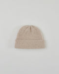 Fisherman's Rib Short Beanie - Swansdown - Jo Cranston