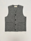 Urchin Felted Wool Waistcoat - Uniform Grey - Jo Cranston