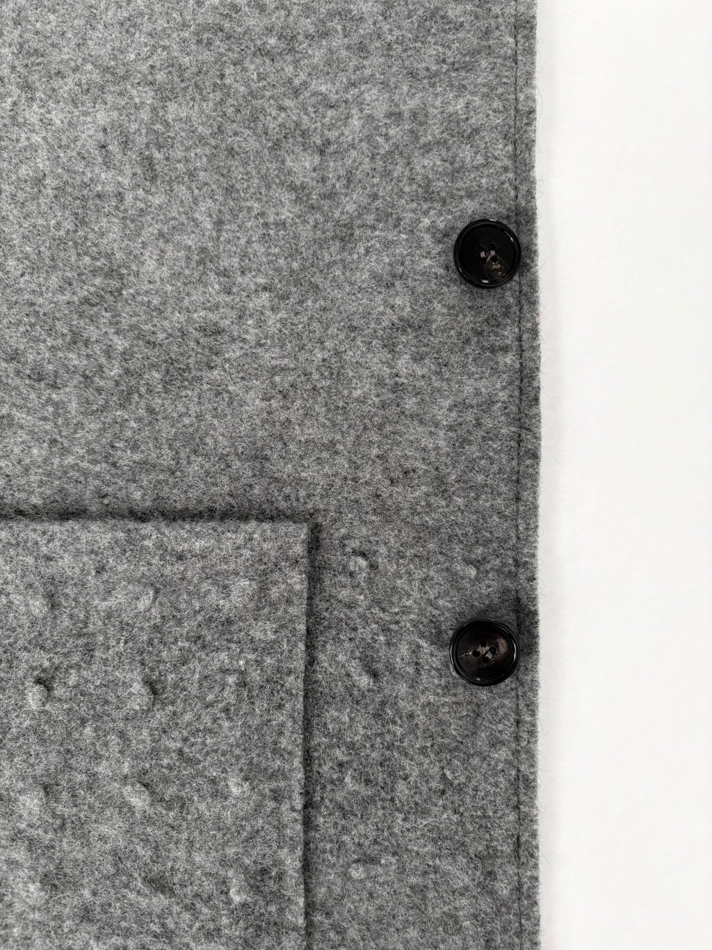 Urchin Felted Wool Waistcoat - Uniform Grey - Jo Cranston