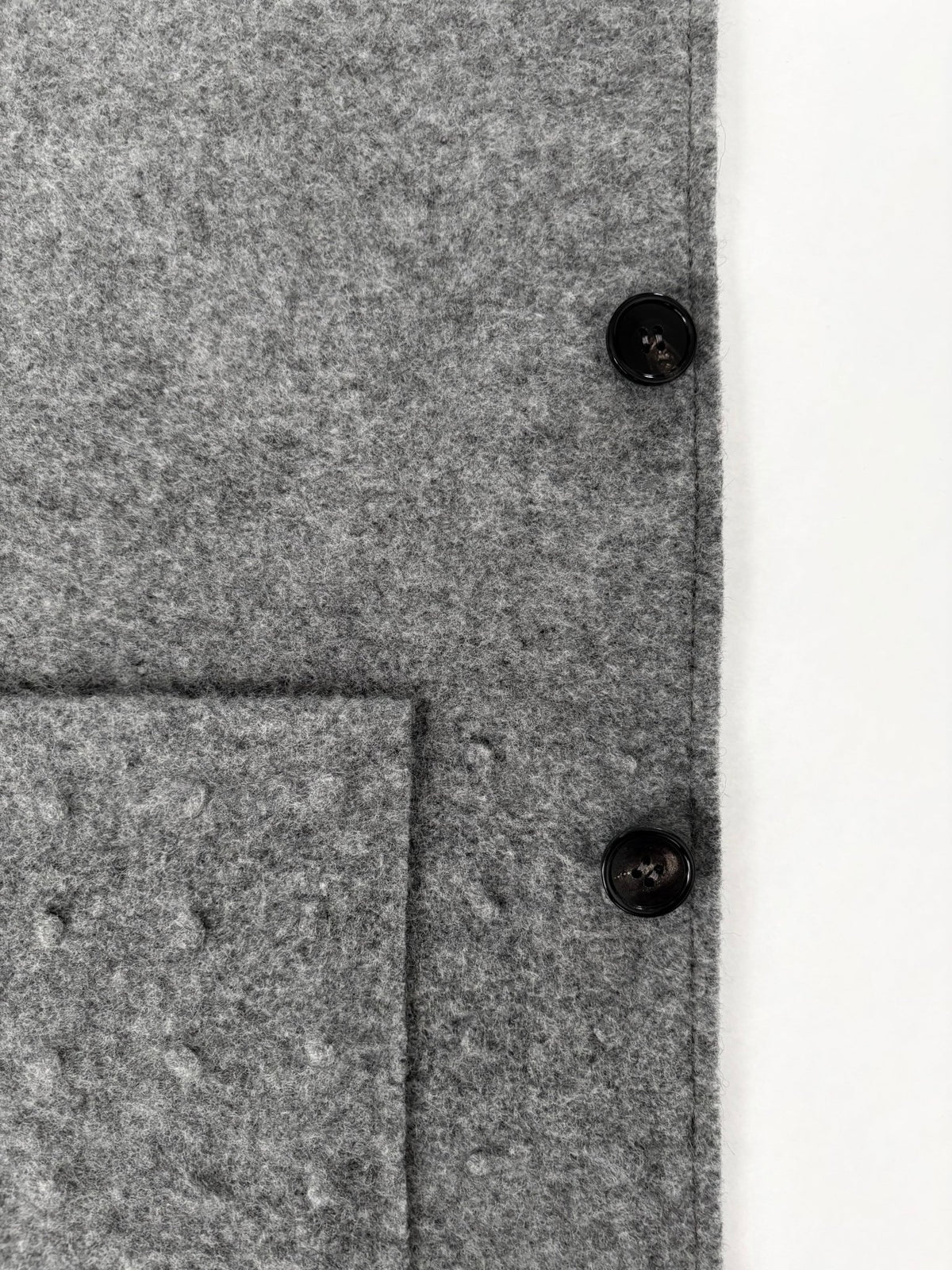 Urchin Felted Wool Waistcoat - Uniform Grey - Jo Cranston