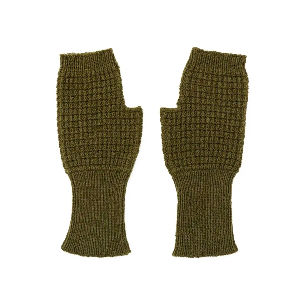 Sussex Field Fingerless Gloves - Olive Dun