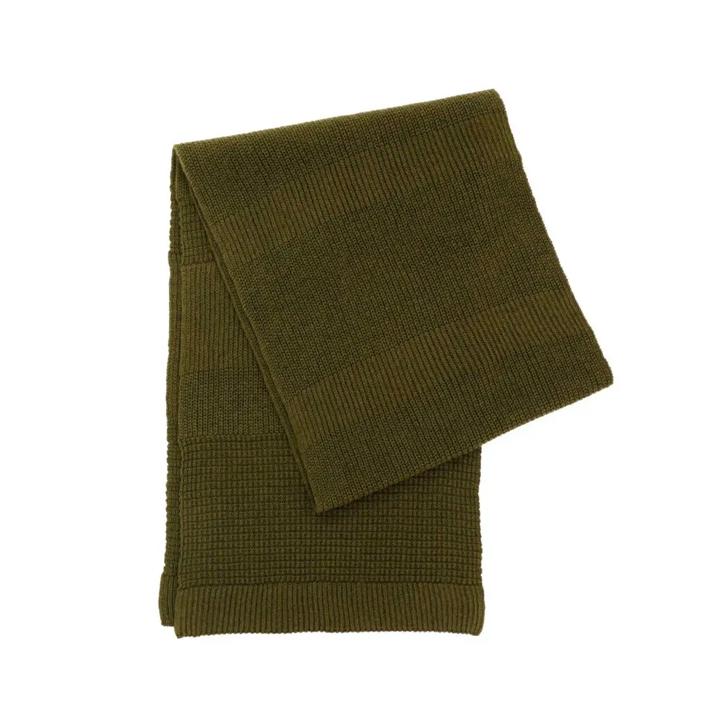 Sussex Field Scarf - Olive Dun