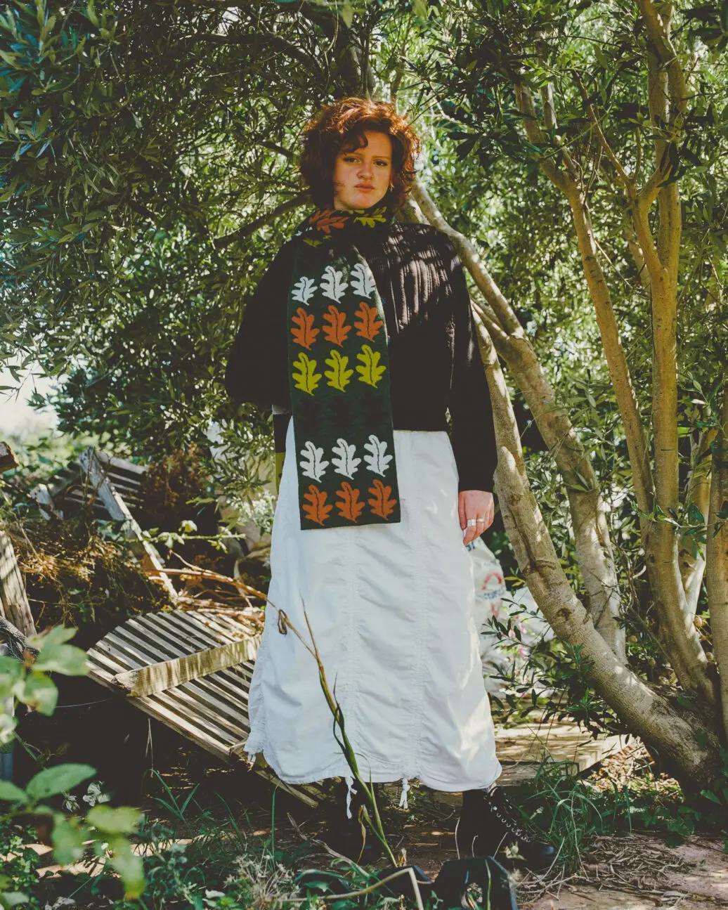 Forest Folk Medium Scarf - Serpentine Patchwork - Image 2