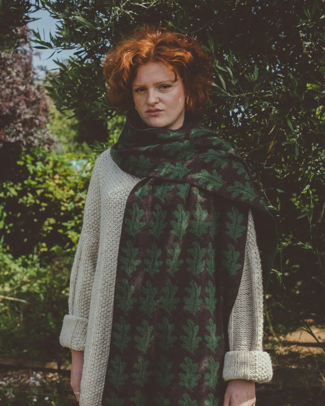 Oak Forest Large Scarf - Porcupine + Serpentine - Image 2