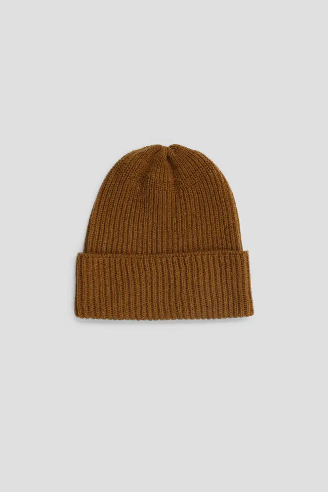 Fisherman's Rib Long Beanie - Vintage Vicuna
