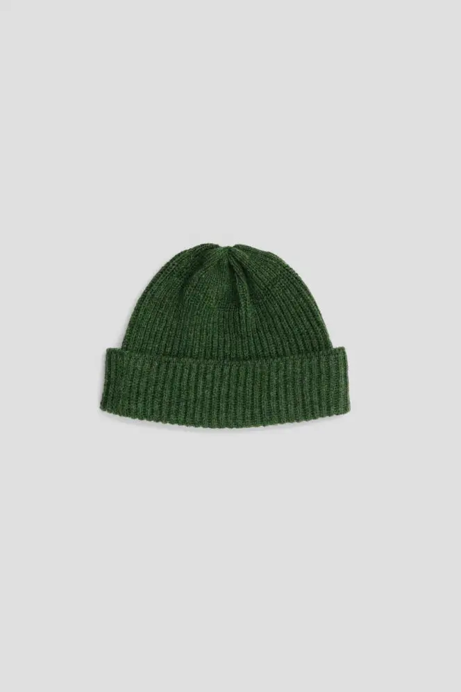 Fisherman's Rib Short Beanie - Serpentine