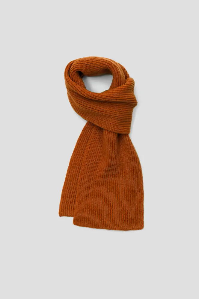 Fisherman's Rib Scarf - Sienna