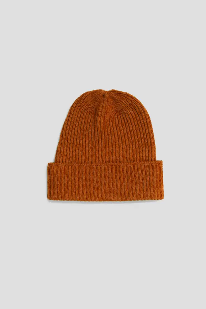 Fisherman's Rib Long Beanie - Sienna