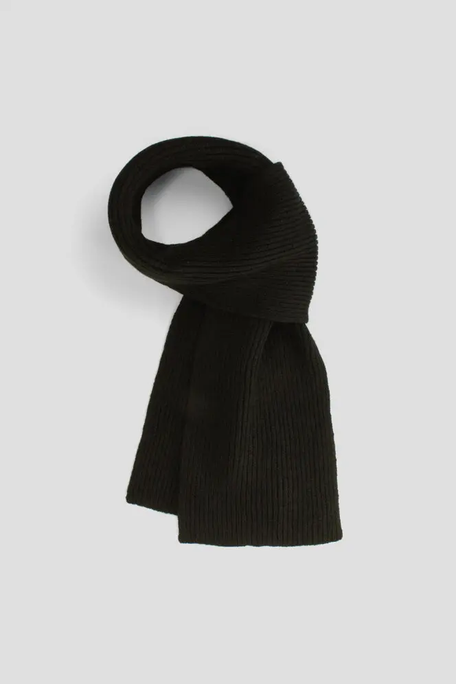 Fisherman’s Rib Scarf - Black
