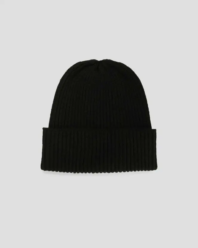 Fisherman's Rib Long Beanie - Black
