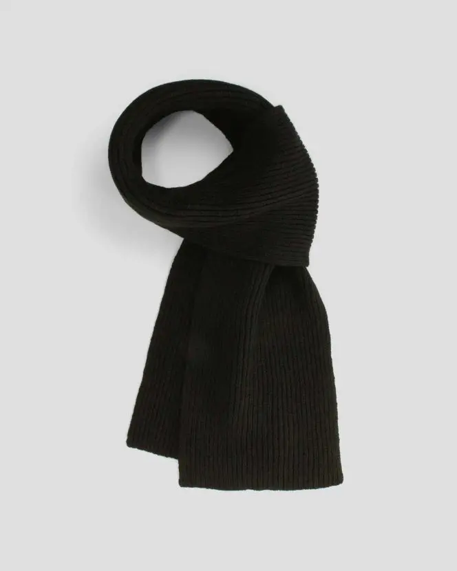 Fisherman’s Rib Scarf - Black