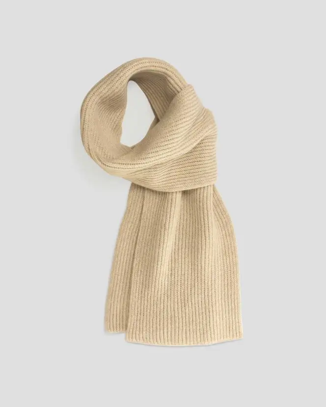 Fisherman’s Rib Scarf - Swansdown